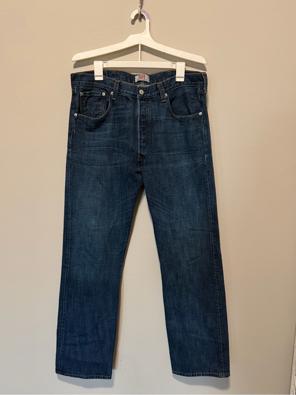 Levi's 501 Men's Straight Jeans in Dark Indigo